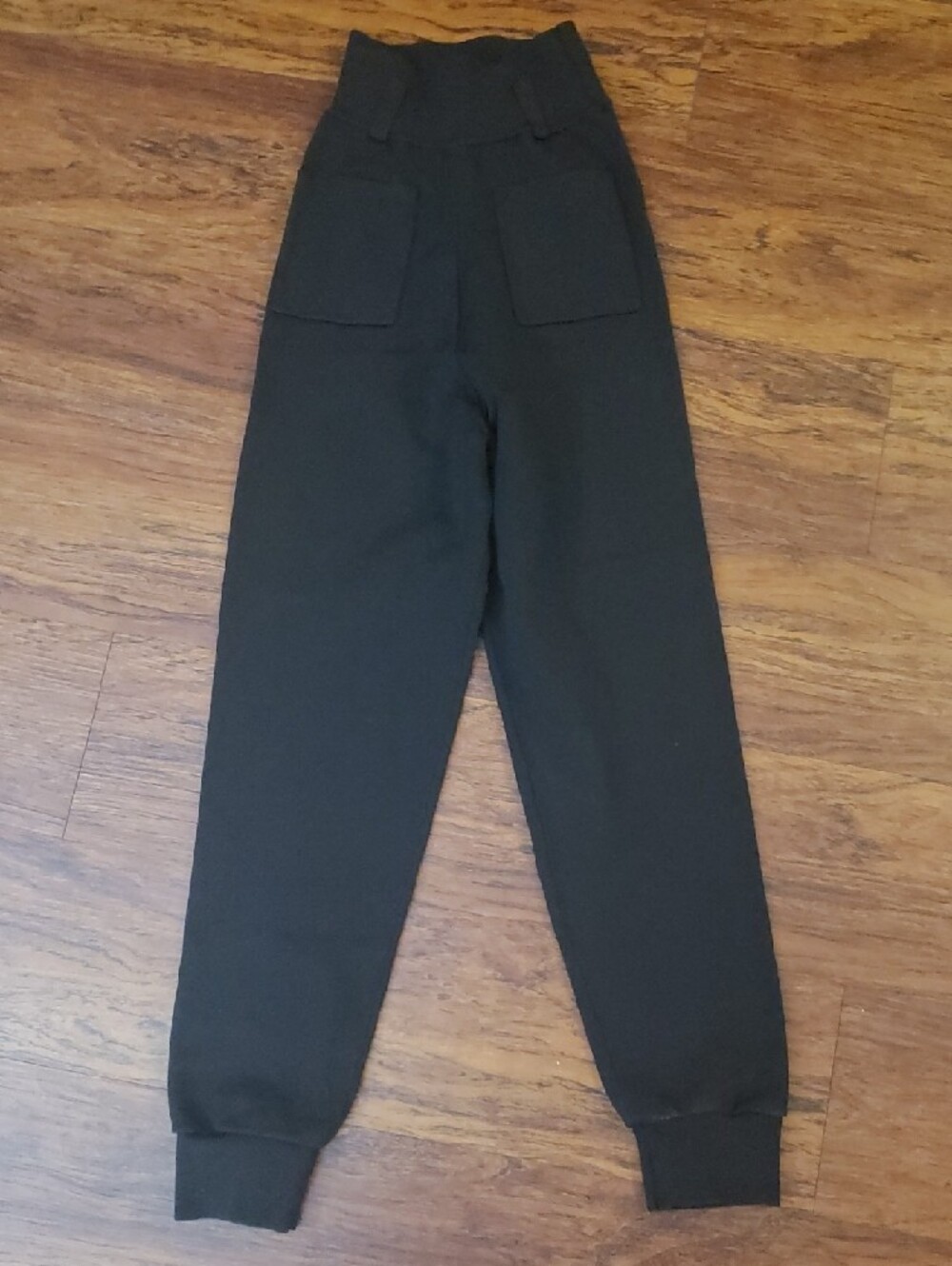 Self-Portrait Black Knit Pants Size 0 Preppy Designer Business Casual Trendy